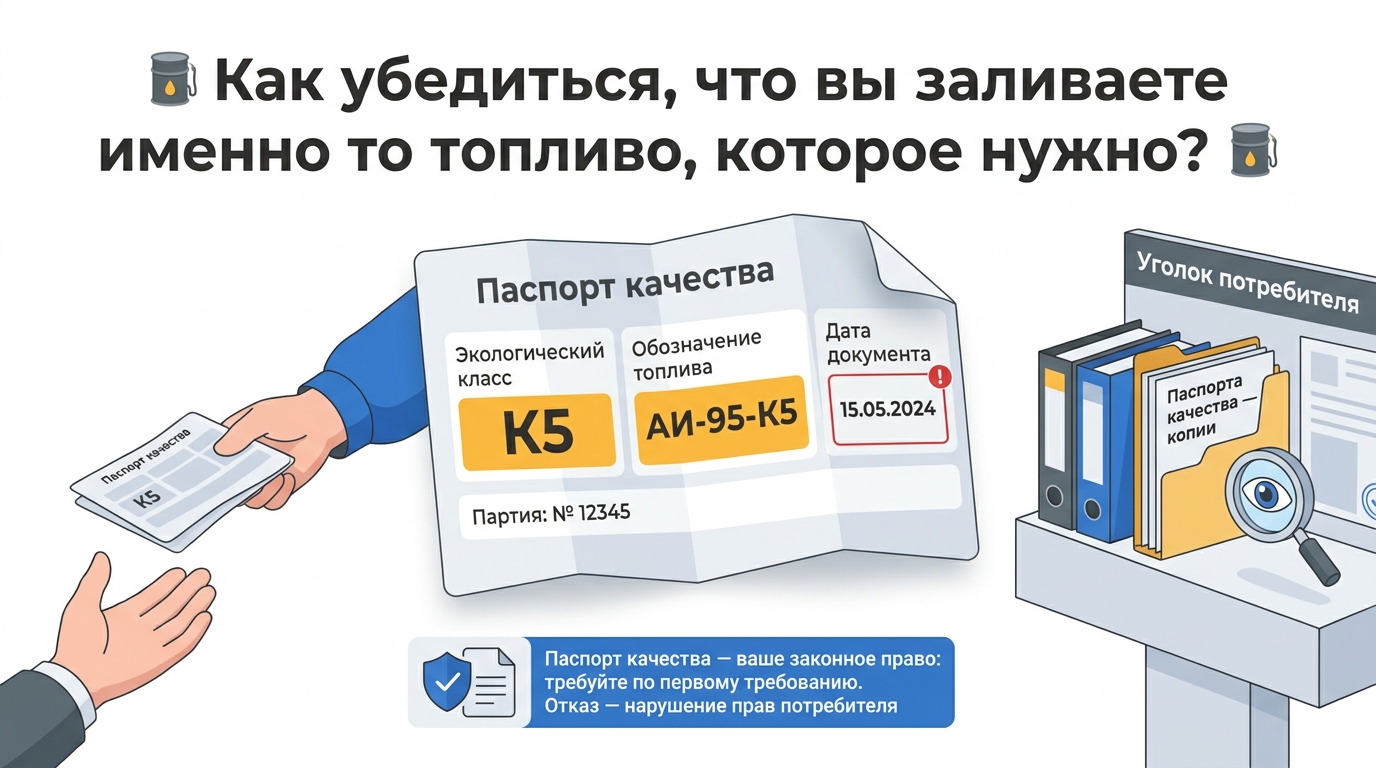 Как убедиться, что вы заливаете именно то топливо, которое нужно?
